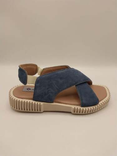 Juana Sandalet – Lacivert Süet | Günlük