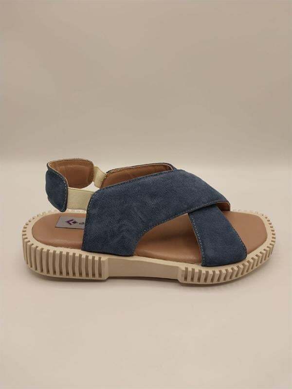 Juana Sandalet – Lacivert Süet | Günlük - 1