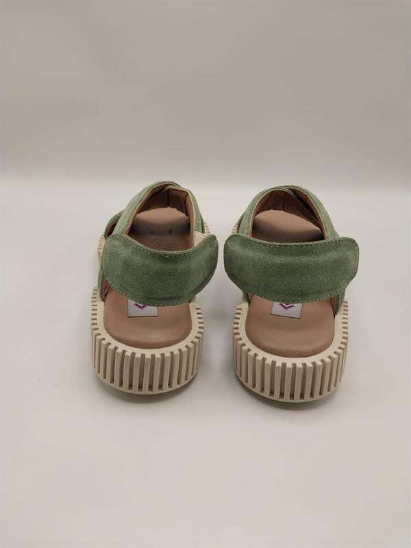 Juana Sandalet – Yeşil Süet | Canlı & Modern Tasarım - 3
