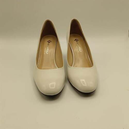 Kaila Krem Deri Kalın Topuklu Kadın Ayakkabı - 3