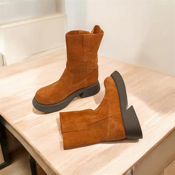 Kayla Kiremit Süet Kadın Bot - 3