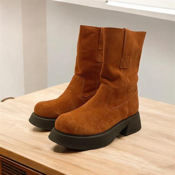 Kayla Kiremit Süet Kadın Bot - 5