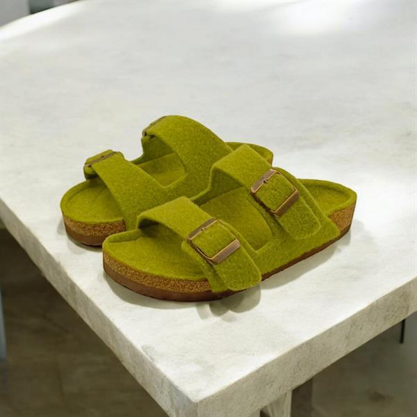 Keche Yeşil Kadın Kışlık Ev Terliği - 4