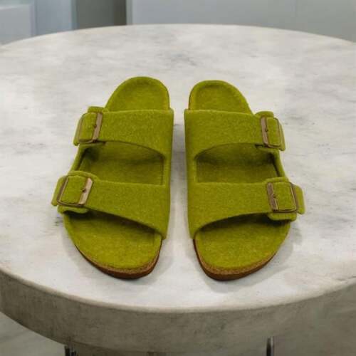 Keche Yeşil Kadın Kışlık Ev Terliği - 5