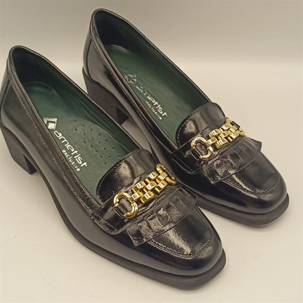 Lady Siyah Rugan Kadın Günlük Ayakkabı - 5