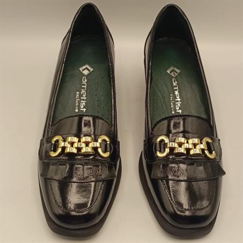 Lady Siyah Rugan Kadın Günlük Ayakkabı - 6