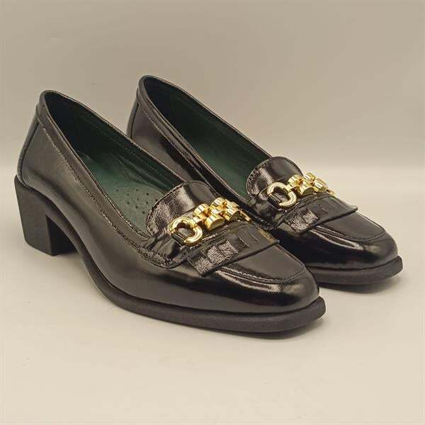 Lady Siyah Rugan Kadın Günlük Ayakkabı - 7