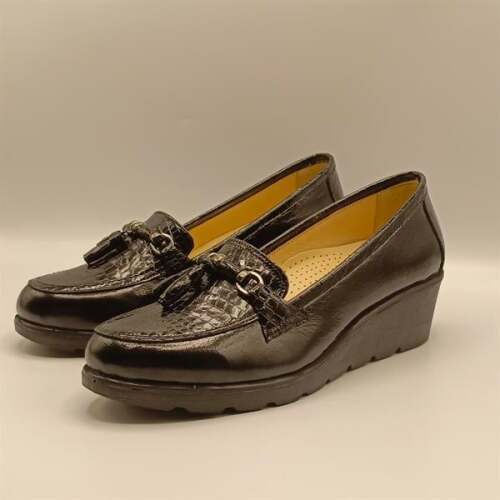 Lexi Siyah Günlük Kadın Ayakkabı | Hakiki Deri, Konforlu Taban | El İşçiliği - 4