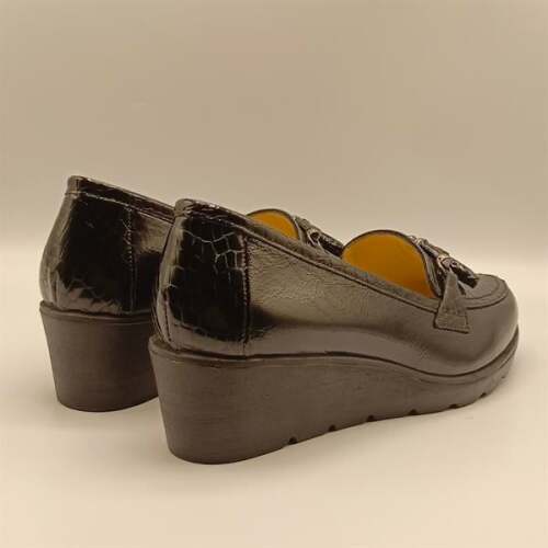 Lexi Siyah Günlük Kadın Ayakkabı | Hakiki Deri, Konforlu Taban | El İşçiliği - 5