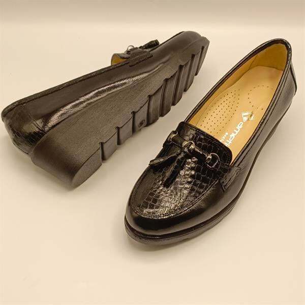 Lexi Siyah Günlük Kadın Ayakkabı | Hakiki Deri, Konforlu Taban | El İşçiliği - 6