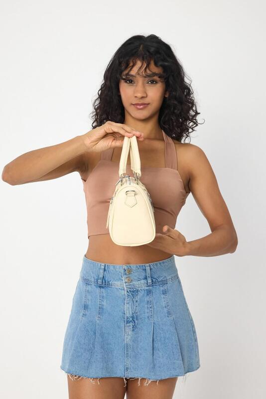 Lorena Bej Çok Gözlü Kadın El Çantası - 3