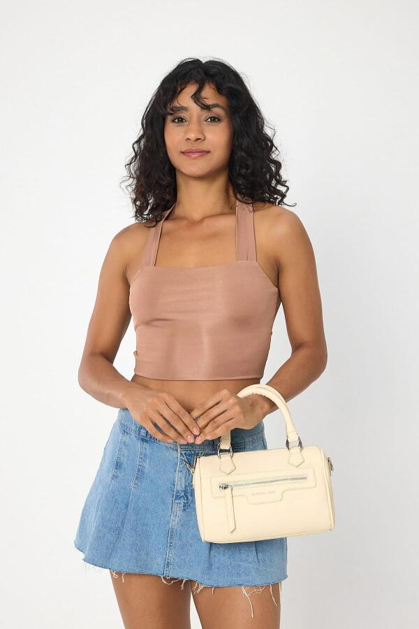 Lorena Bej Çok Gözlü Kadın El Çantası - 4