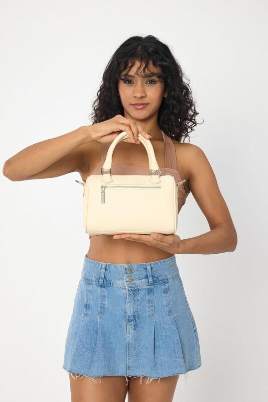 Lorena Bej Çok Gözlü Kadın El Çantası - 5