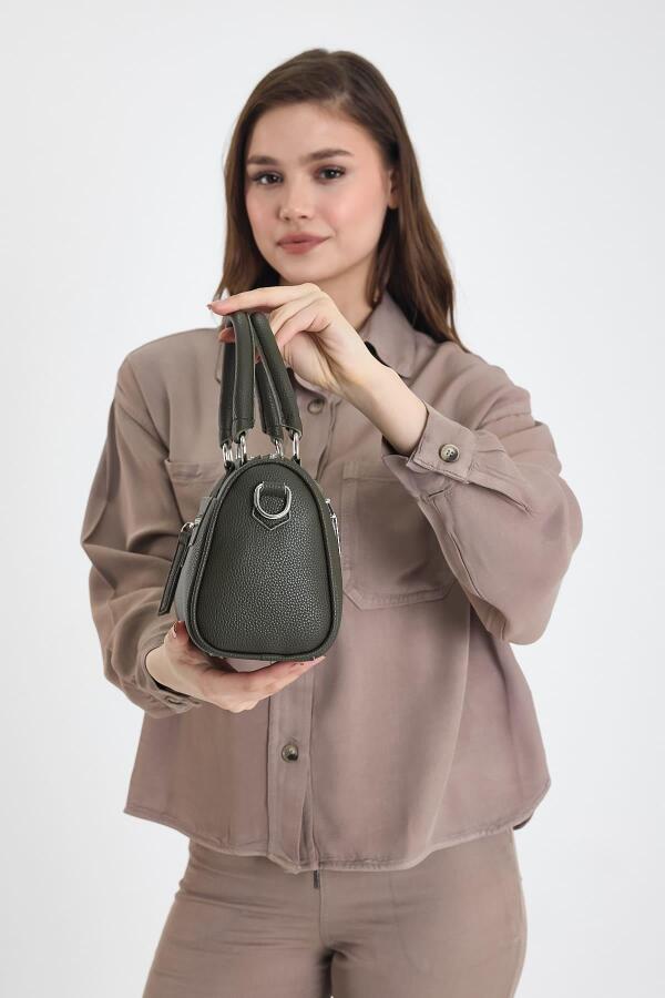 Lorena Haki Çok Gözlü Kadın El Çantası - 5