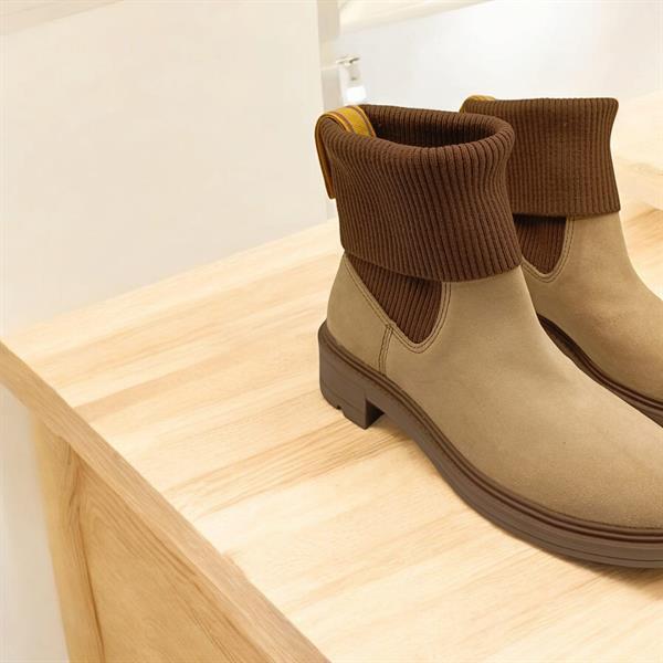Marin Bej Süet Kadın Chelsea  Bot - 1