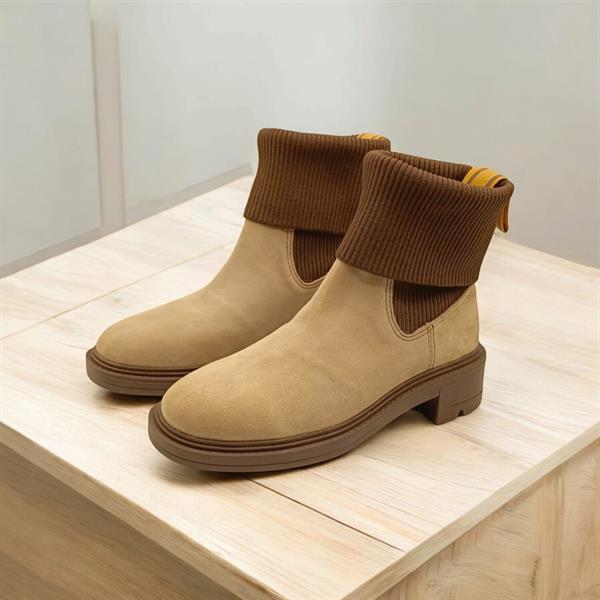 Marin Bej Süet Kadın Chelsea  Bot - 2