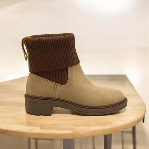 Marin Bej Süet Kadın Chelsea  Bot - 3