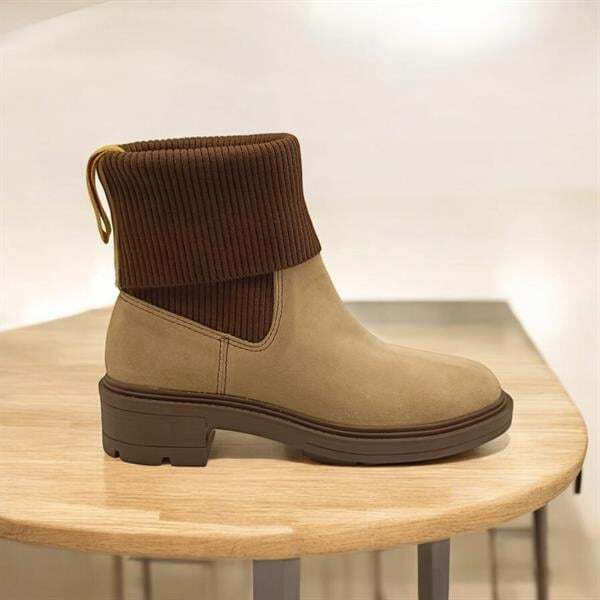 Marin Bej Süet Kadın Chelsea  Bot - 3