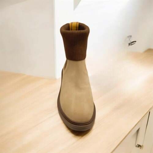 Marin Bej Süet Kadın Chelsea  Bot - 5