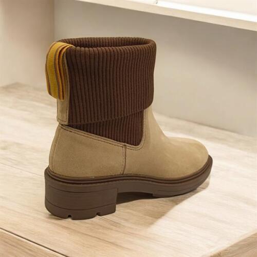 Marin Bej Süet Kadın Chelsea  Bot - 6