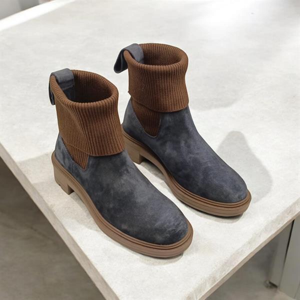 Marin Lacivert Süet Kadın Chelsea Bot - 5