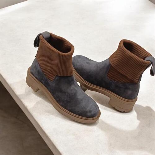 Marin Lacivert Süet Kadın Chelsea Bot - 8