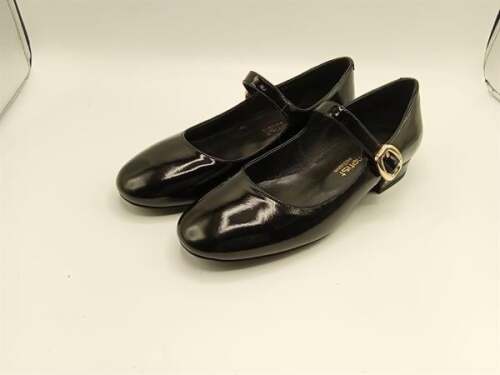 Marry Siyah Parlak Deri Küt Burun Kısa Topuklu Kadın Ayakkabı - 3