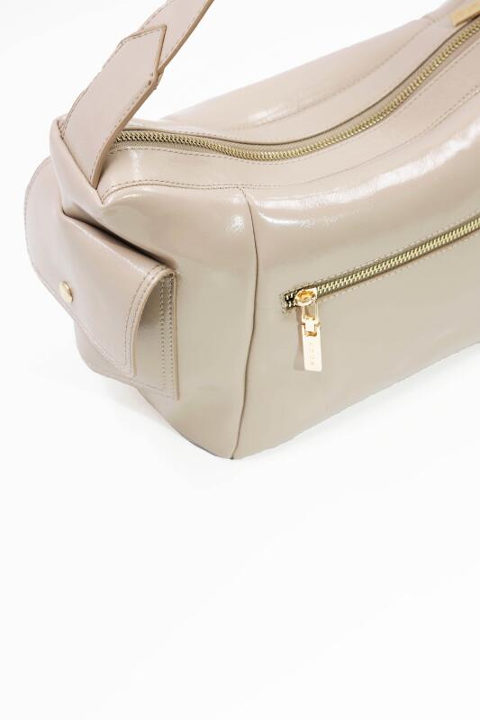 Martina Vizon Kırışık Mat Rugan Kadın Omuz Ve Çapraz Çantası - 2