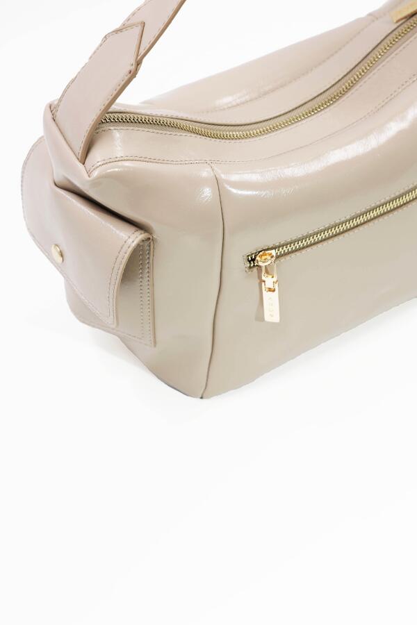 Martina Vizon Kırışık Mat Rugan Kadın Omuz Ve Çapraz Çantası - 2