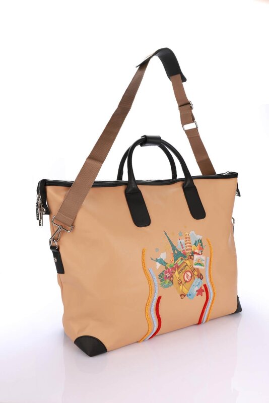 Massima Koyu Bej Seyahat Çantası - 3