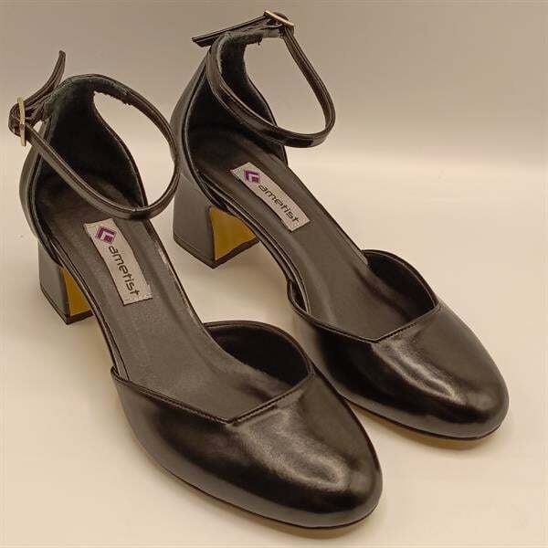 Matilda Siyah Kalın Topuklu Ayakkabı - 2