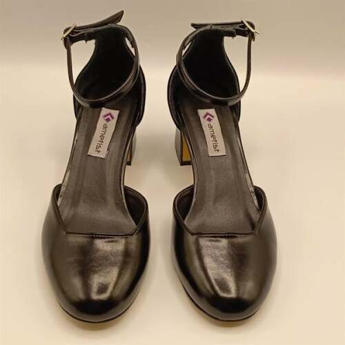 Matilda Siyah Kalın Topuklu Ayakkabı - 3