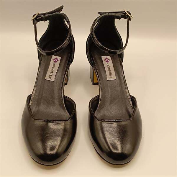 Matilda Siyah Kalın Topuklu Ayakkabı - 3