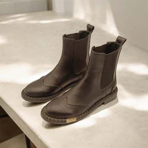 Milan Siyah Deri Kadın Bot