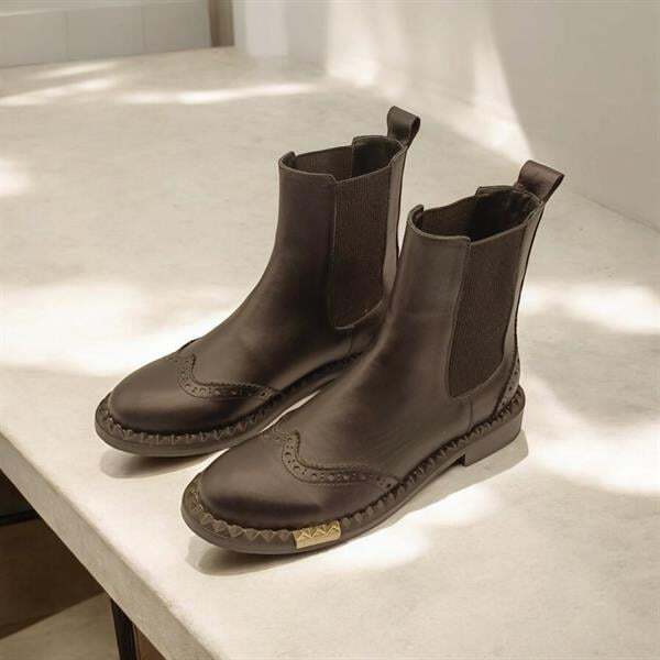 Milan Siyah Deri Kadın Bot - 1