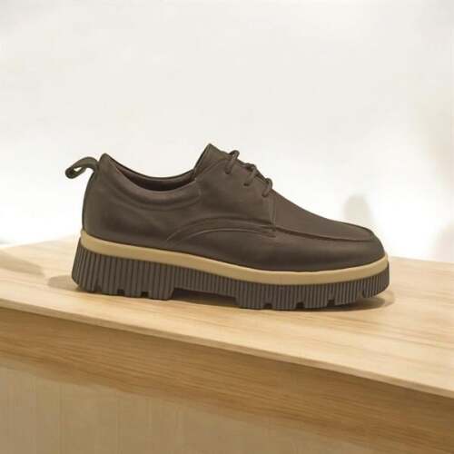 Milas Siyah Deri Günlük Kadın Ayakkabı - 4