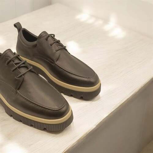 Milas Siyah Deri Günlük Kadın Ayakkabı - 5