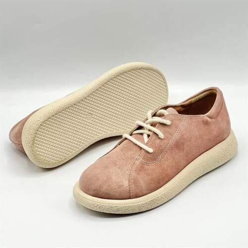 Montana Pudra Hakiki Deri Kadın Ayakkabı | Ametist Exclusive - 5