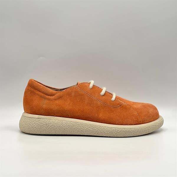 Montana Turuncu Hakiki Deri Kadın Ayakkabı | Ametist Exclusive - 1