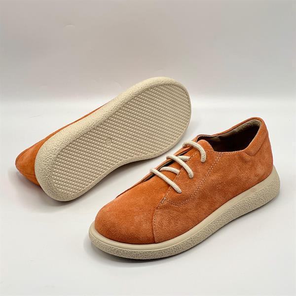 Montana Turuncu Hakiki Deri Kadın Ayakkabı | Ametist Exclusive - 5