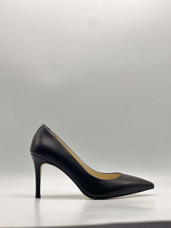 Nadia %100 Gerçek Deri Siyah Stiletto – 9 cm Topuk - 1