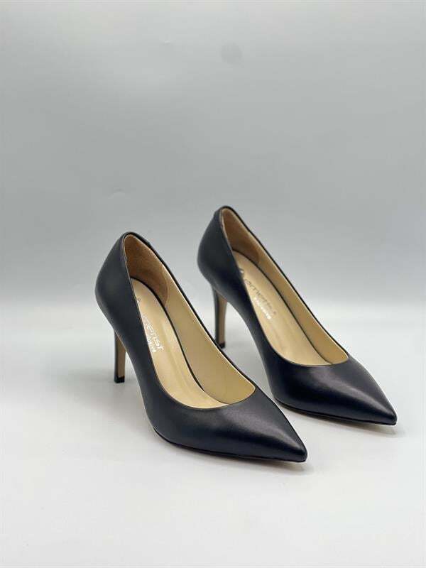 Nadia %100 Gerçek Deri Siyah Stiletto – 9 cm Topuk - 2