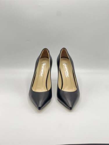 Nadia %100 Gerçek Deri Siyah Stiletto – 9 cm Topuk - 3