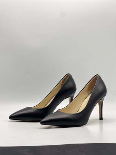 Nadia %100 Gerçek Deri Siyah Stiletto – 9 cm Topuk - 4