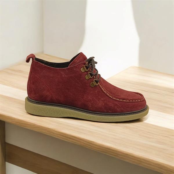 Neptün Bordo Süet Kadın Bot - 4