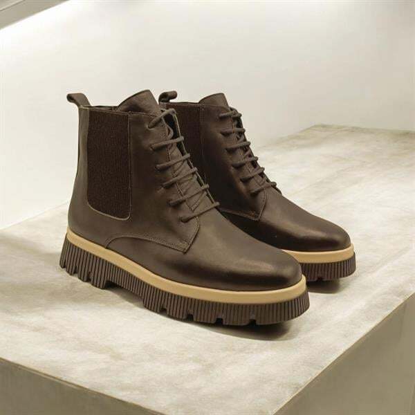 Nova Siyah Deri Kadın Bot - 6