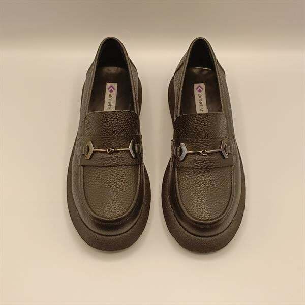 Osiris Siyah Deri Kadın Günlük Ayakkabı - 3