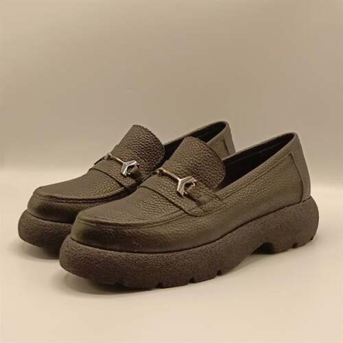 Osiris Siyah Deri Kadın Günlük Ayakkabı - 4