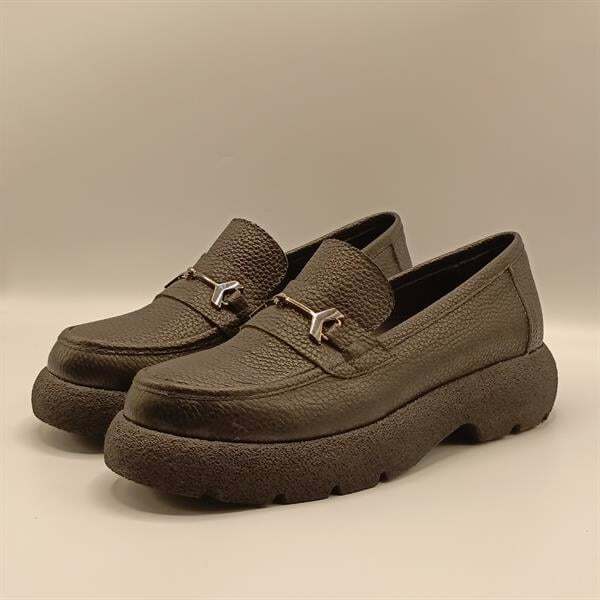 Osiris Siyah Deri Kadın Günlük Ayakkabı - 4