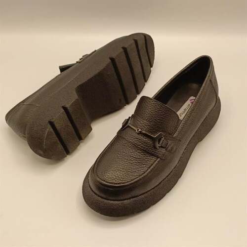 Osiris Siyah Deri Kadın Günlük Ayakkabı - 5